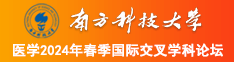 夕美操逼视频南方科技大学医学2024年春季国际交叉学科论坛